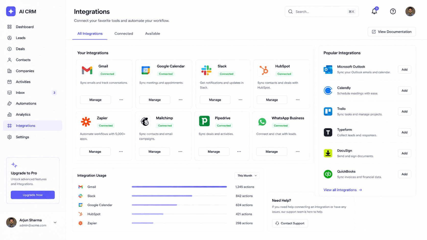 Third-party Integrations